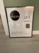 Czarna ramka na zdjęcia plakat lila 40x50cm