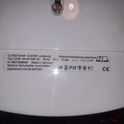 Przepływowy ogrzewacz wody CLAGE DX24 24KW