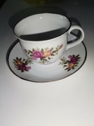 Filiżanka ze spodkiem  z porcelany Polska