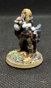 Złodziejka / łotr, figurka rpg druk 3d, podstawka 25mm, pomalowana