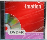 Imation DVD+R DL 8.5 GB. Pudełka folia.