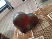 Pudełko metalowe w kształcie serca 