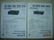 SONY XR-4400 4401 4402 Car radio instrukcja serwisowa