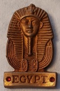 Metalowy magnes na lodówkę - pamiątka z Egiptu 60x38 