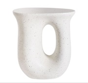 Stolik boczny pomocniczy kolor załamana biel efekt lastryko