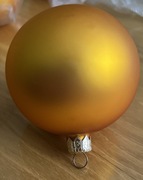 [71] Bombki szklane złote 10szt śr. 8cm