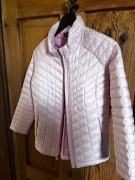 Przejściowa kurtka Pikowana w kolorze jasnego różu