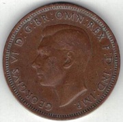 137 Wielka Brytania 1/2 pensa half penny 1941
