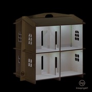 Domek dla lalek EKO PLUS O (z oświetleniem)