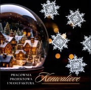 Gwiazdki świąteczne, płatki śniegu, ozdoby świąteczne