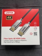 Przewód kabel UNITEK HDMI optyczny 2.0 AOC 4K 60Hz 60m do projektora TV