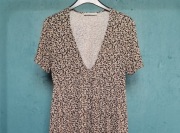 Sukienka Pull&Bear roz. S, lekka, letnia sukienka mini w kwiaty