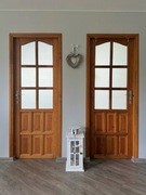 Drzwi lite drewno sosnowe 1 szt. 70 prawe lub lewe mleczne szybki