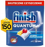 Kapsułki do zmywarki FINISH Powerball Quantum All in One LEMON - 150 szt.