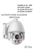 Obrotowa kamera IP 8MP 30fps z Automatycznym Śledzeniem i Zoom 20x