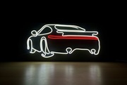 Neon LED Porsche 70x30cm