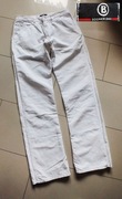 Bogner jeans ładne w bieli dla wysokiego bawełna+len  r.34/35