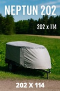 Plandeka ze stelażem do przyczepy Neptun 202x114 + zabudowa aerodynamiczna