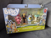 Zestaw 4 figurek Bluey & friends przyjaciele moose oryginalne nowe
