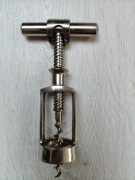 KORKOCIĄG OTWIERACZ DO WINA  BUTELEK STAL Chrom 13.5CM