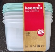 Zestaw 4 pojemników fredo fresh 0,75 l Keeeper pojemniki na żywność i inne 
