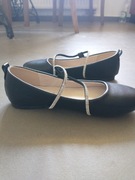 Baleriny półbuty dziecięce  r. 34 czarne Vinceza