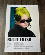 Plakat A4 kodak billie eilish 