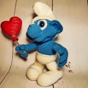 Smerf Na Szydełku , maskotka 