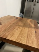 Stolik kawowy dębowy metalowe nogi