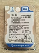 Dysk SATA HDD 2,5" WDC 320 GB WD 3200BPVT-22ZEST0