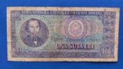 Banknot, Rumunia, 100 Lei, 1966 r. Seria D