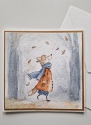 Ręcznie malowana kartka okolicznościowa