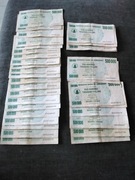 Zimbabwe 500000Dolarów 2007r zestaw 50 szt. 