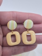 Kolczyki z gliny polimerowej, żywicy uv, nowe,  prezent dla niej