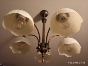 Żyrandol - lampa sufitowa mosiądz
