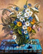 Obraz olejny Bukiet kwiatów 