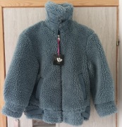 Nowa kurtka futerko Teddy V By Very gołębi błękit pilotka aviator M 