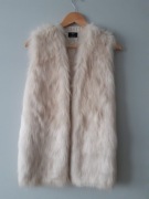 Kamizelka futerko beżowa kamizelka futrzak M L 38 40