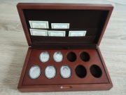 Drewniana Kaseta na monety faberge egg 1$ Niue