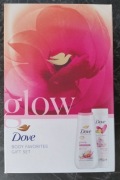 Nowy zestaw kosmetyków Dove glow Glowing Care balsam żel pod prysznic 
