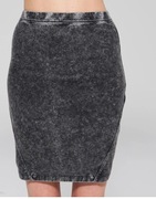 Spódnica mini Sinsay S jeansowa szara 