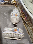 Porcelanowa kropielnica zawieszka na ścianę sygnowana ITALY