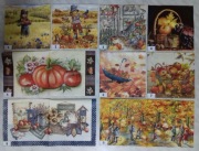 Serwetki decoupage jesień, liście, drzewa