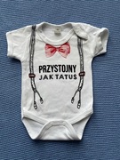 Body okazjonalne niemowlęce przystojny jak tatuś rozm. 56