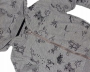 Bluza F&F kaptur rozpinana dinozaury 92 cm  #104