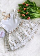 Elegancka śliczna sukienka swięta komunia chrzest 