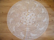 okrągła duża serweta/ szydełko