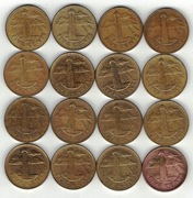 Barbados 5 cents centów 1973-2011 21 mm na sztuki - patrz opis