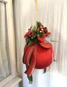 Stroik Świąteczny wisząca bombka