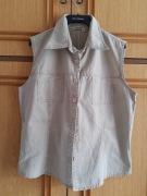 Beżowa bluzka bez rękawów DEFACTO rozmiar XL